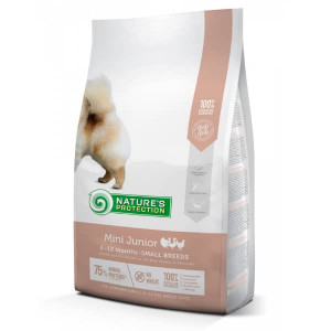 NATURE`S PROTECTION DOG JUNIOR MINI sausā barība kucēniem Mājputni 7.5kg